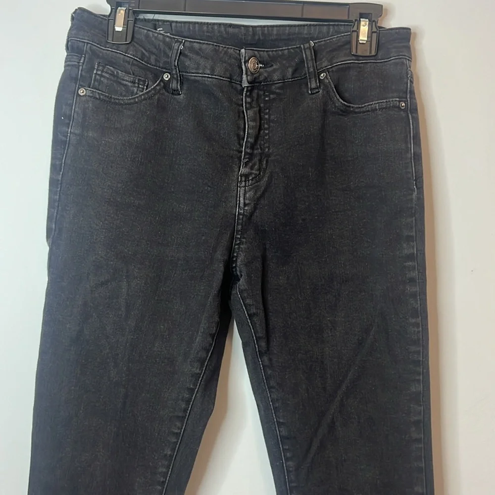 Armani Exchange Classic Black Denim High Rise Skinny Jeans‎ Grunge Biker Punk 30